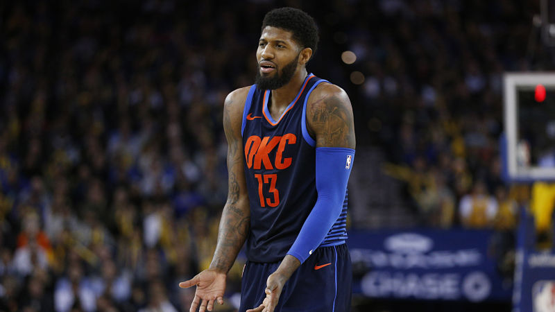 Oklahoma City Thunder forward Paul George