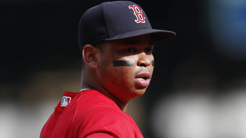 Red Sox third baseman Rafael Devers