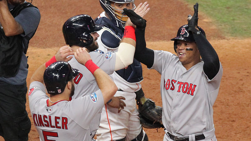 Boston Red Sox third baseman Rafael Devers