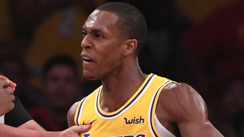Los Angeles Lakers point guard Rajon Rondo