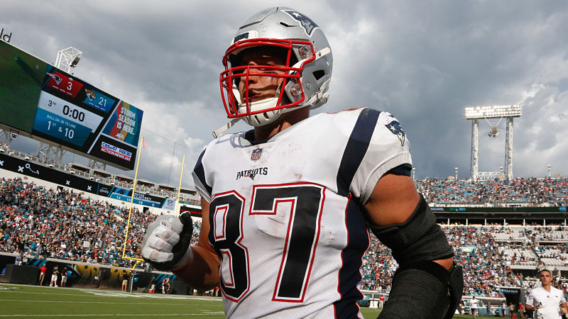 New England Patriots tight end Rob Gronkowski