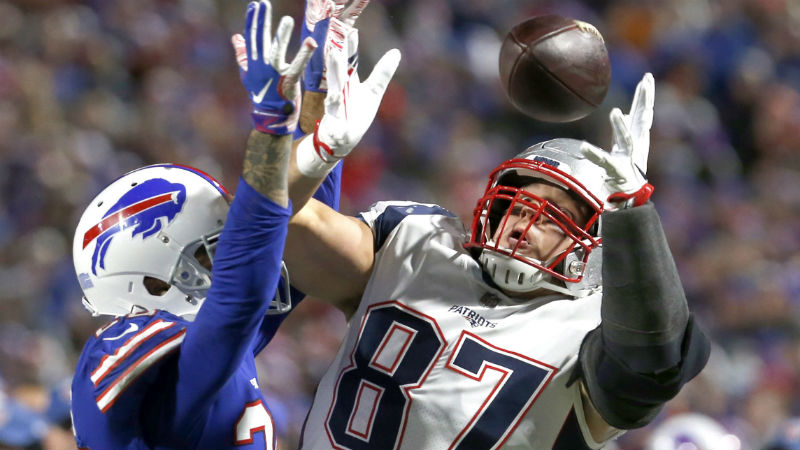 New England Patriots tight end Rob Gronkowski