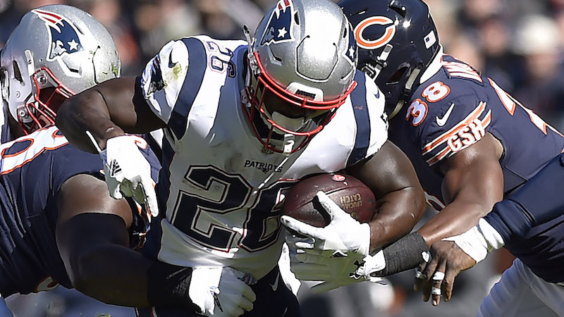 Patriots running back Sony Michel
