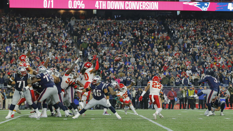 New England Patriots kicker Stephen Gostkowski