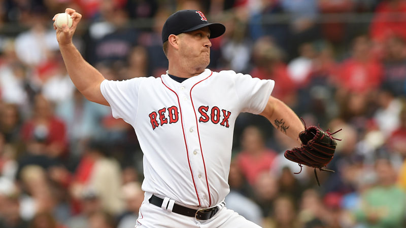 Boston Red Sox pitcher Steven Wright