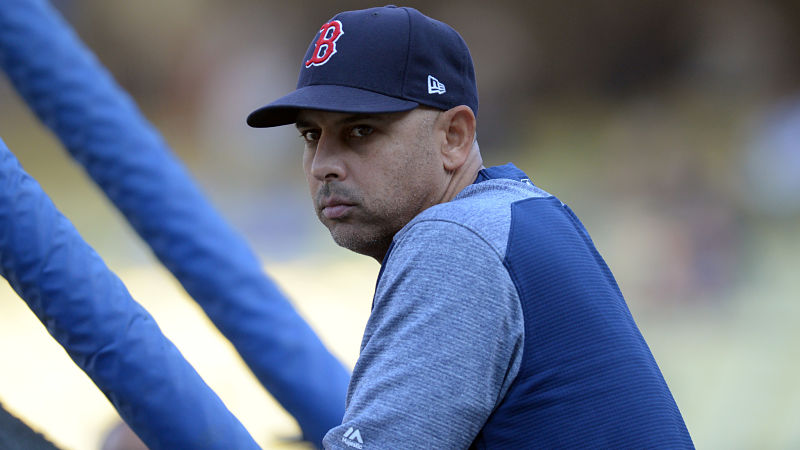 Boston Red Sox manager Alex Cora