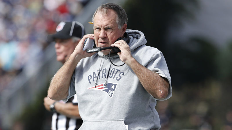 New England Patriots head coach Bill Belichick