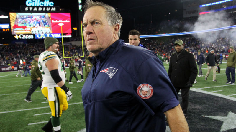 New England Patriots head coach Bill Belichick