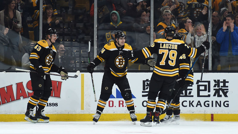 Boston Bruins winger Jake DeBrusk