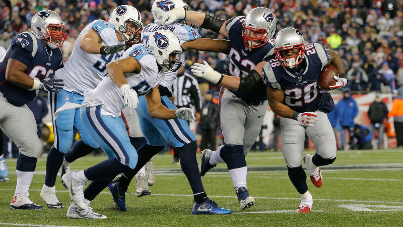 New England Patriots running back James White