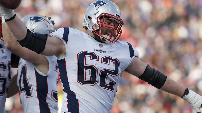 Patriots left guard Joe Thuney