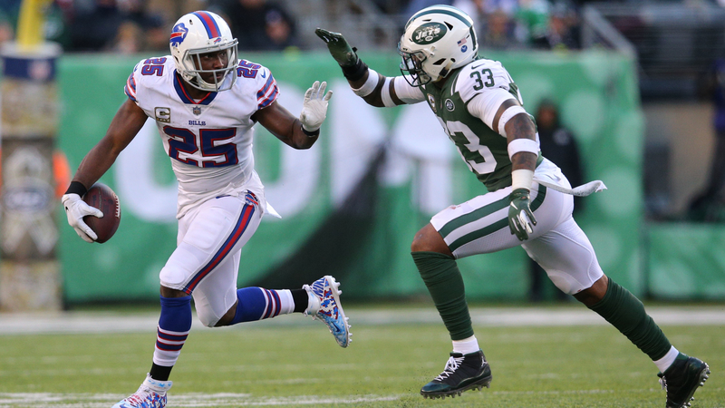 Buffalo Bills Running Back LeSean McCoy And New York Jets Safety Jamal Adams