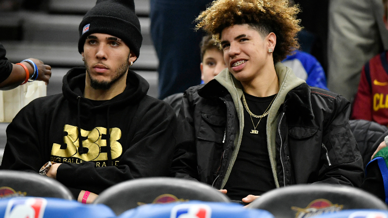 LiAngelo Ball, left, and LaMelo Ball