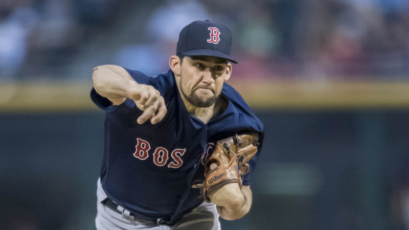 Boston Red Sox pitcher Nathan Eovaldi