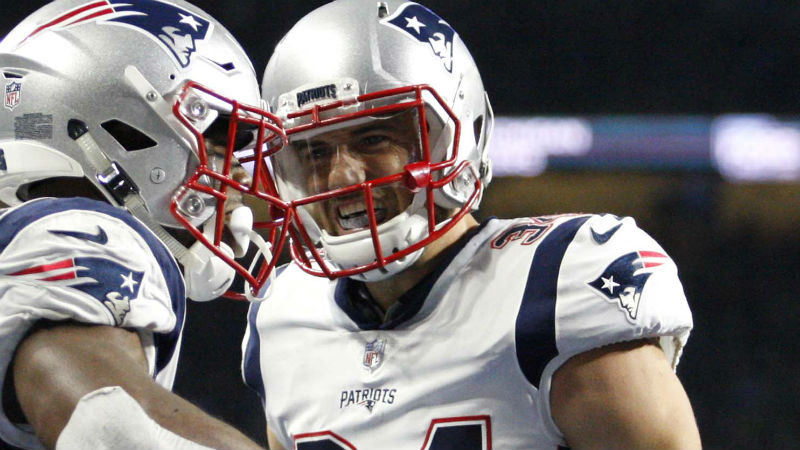 New England Patriots running back Rex Burkhead