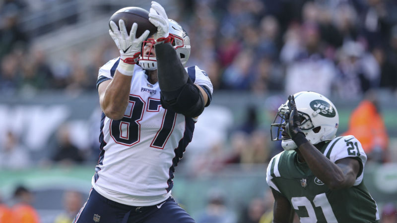 New England Patriots tight end Rob Gronkowski