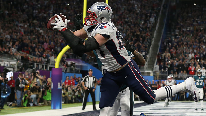 New England Patriots tight end Rob Gronkowski