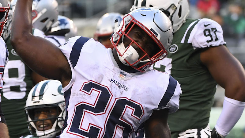 Patriots running back Sony Michel