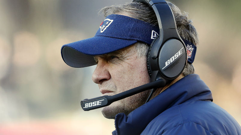 New England Patriots head coach Bill Belichick