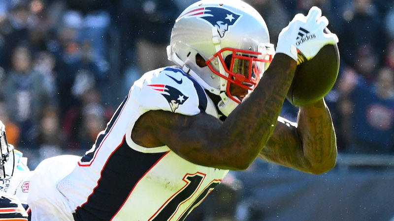 Patriots wide receiver Josh Gordon
