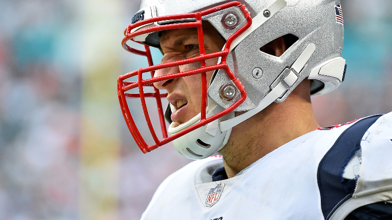 New England Patriots tight end Rob Gronkowski