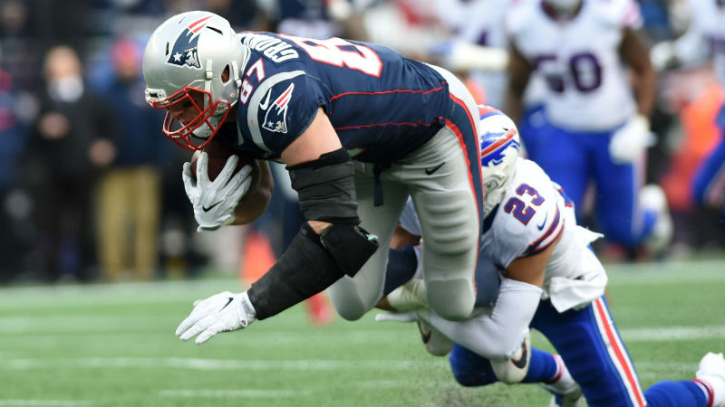 New England Patriots tight end Rob Gronkowski
