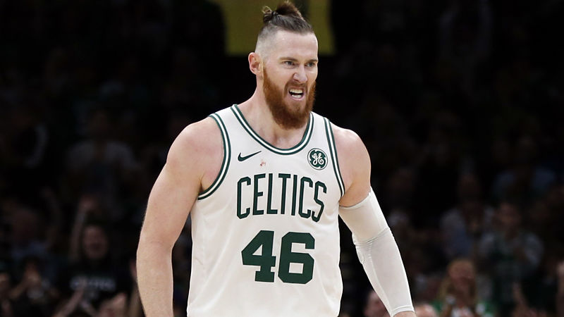 Boston Celtics center Aron Baynes