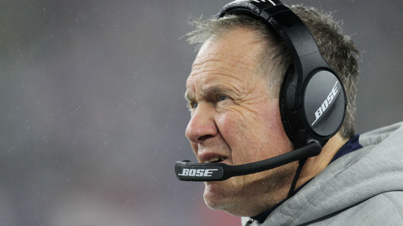 New England Patriots head coach Bill Belichick