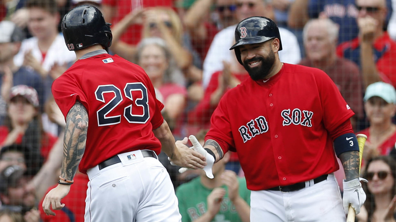 Boston Red Sox Catchers Blake Swihart And Sandy Leon