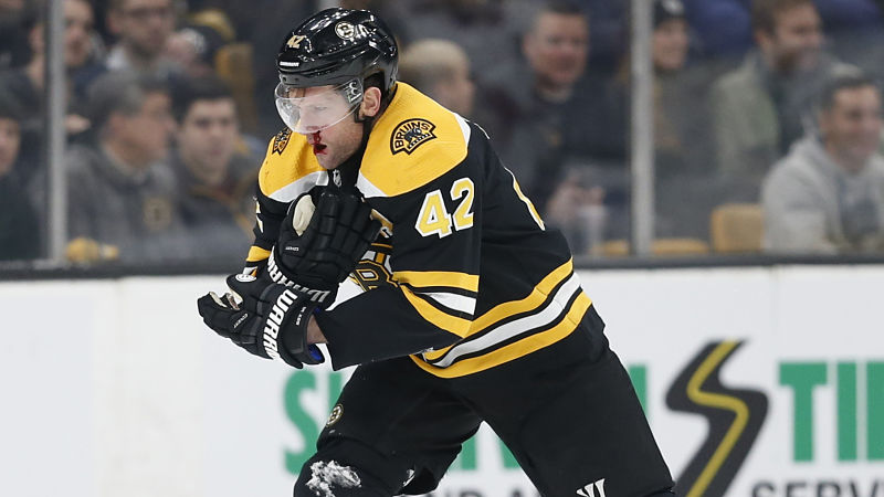 Boston Bruins forward David Backes