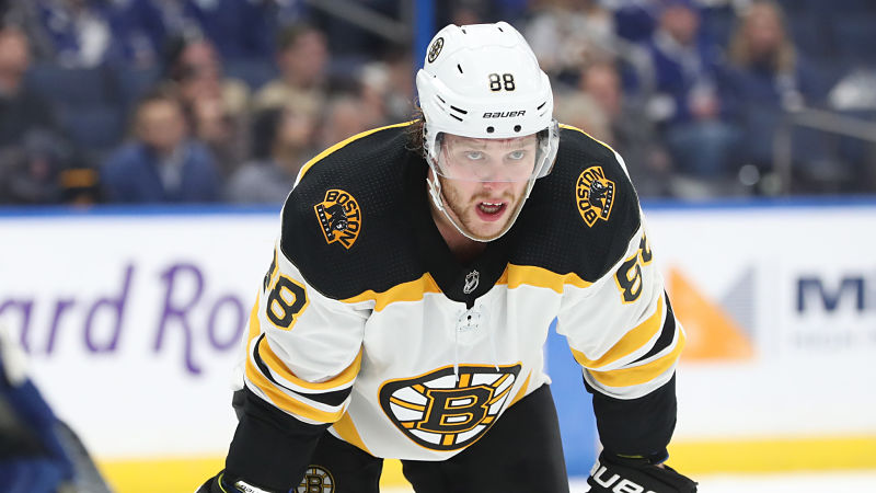 Boston Bruins winger David Pastrnak