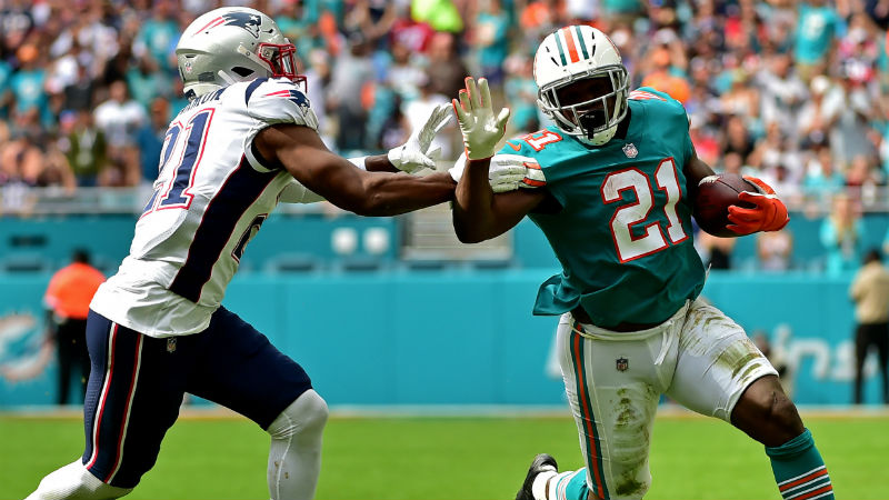 Miami Dolphins running back Frank Gore