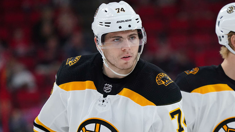 Boston Bruins forward Jake DeBrusk