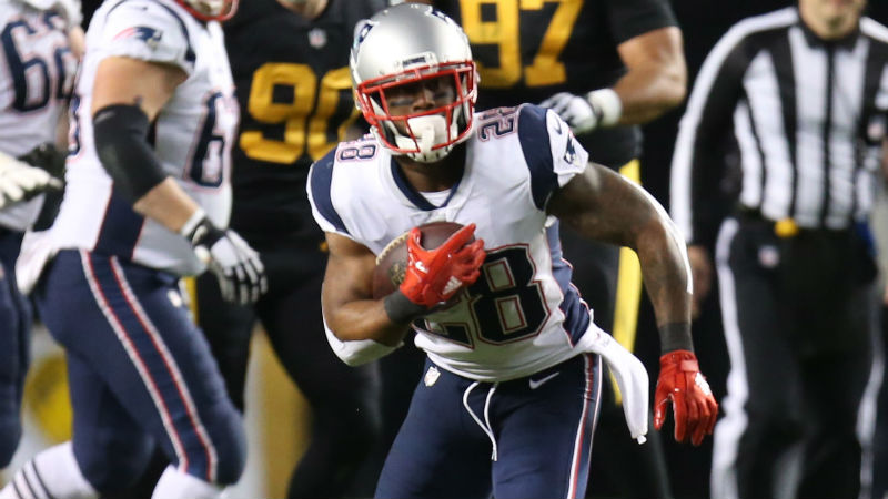 New England Patriots running back James White