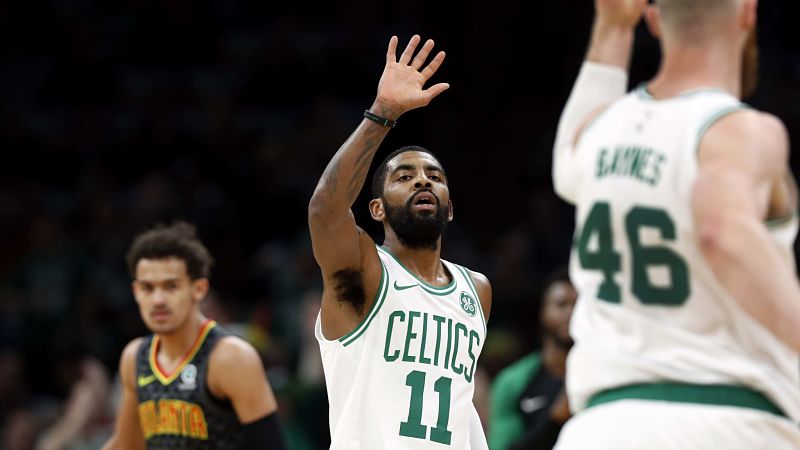 Boston Celtics point guard Kyrie Irving