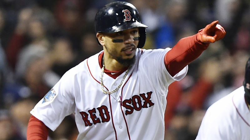 Boston Red Sox outfielder Mookie Betts