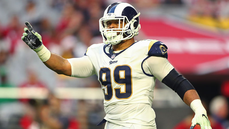 Los Angeles Rams defensive lineman Aaron Donald