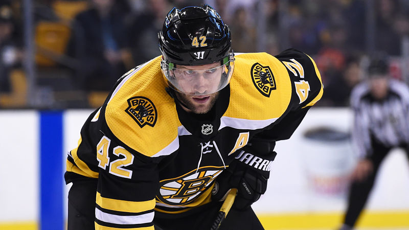 Boston Bruins forward David Backes