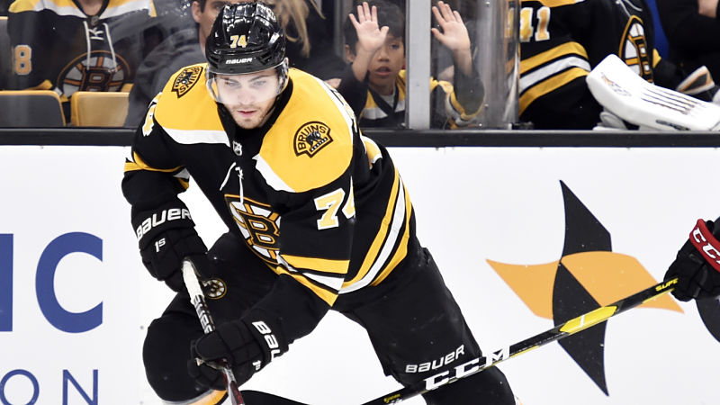 Boston Bruins forward Jake DeBrusk