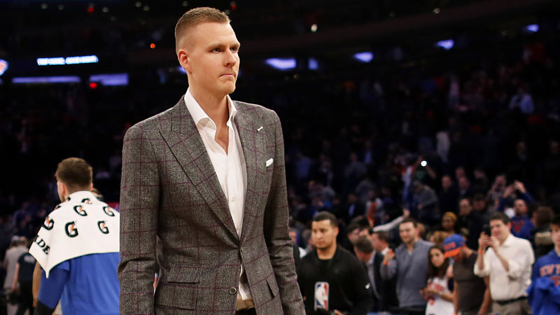 Dallas Mavericks forward Kristaps Porzingis