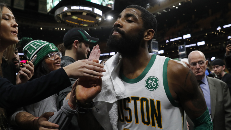 Boston Celtics point guard Kyrie Irving