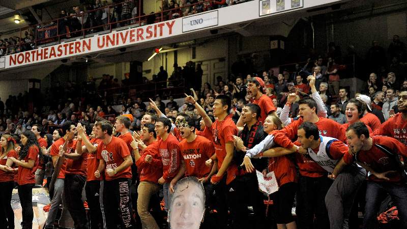 Northeastern Huskies fans