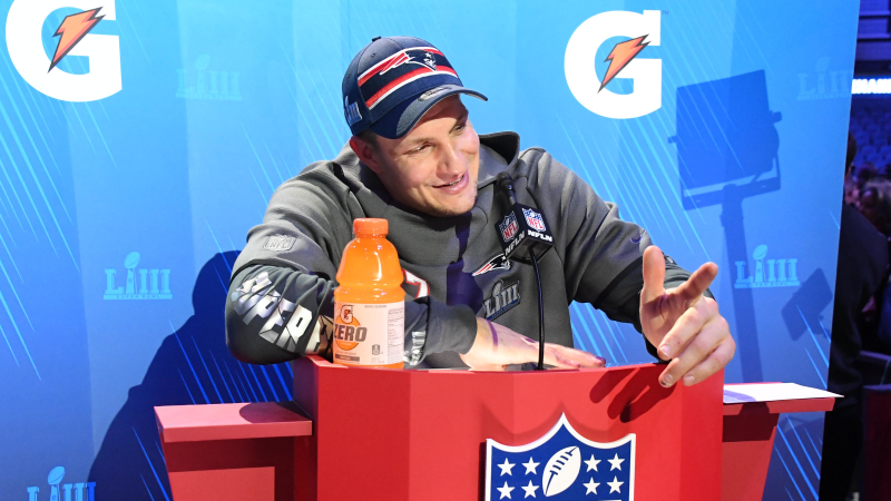 New England Patriots tight end Rob Gronkowski