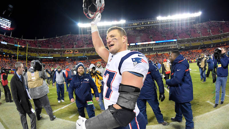 Patriots tight end Rob Gronkowski