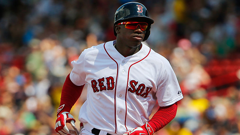 Boston Red Sox outfielder Rusney Castillo