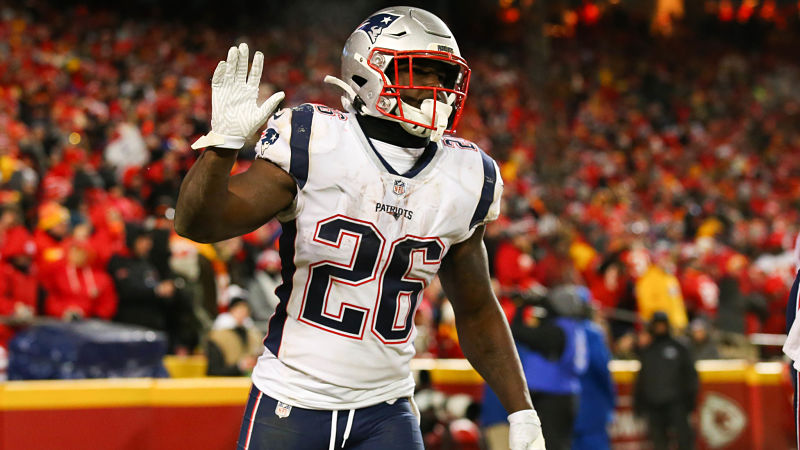 New England Patriots running back Sony Michel