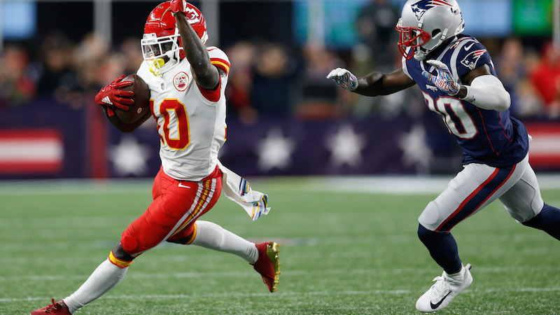 Chiefs wide receiver Tyreek Hill