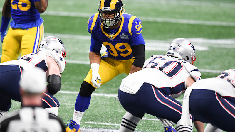 Rams defensive tackle Aaron Donald
