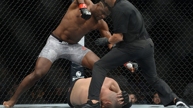 UFC fighters Cain Velasquez and Francis Ngannou