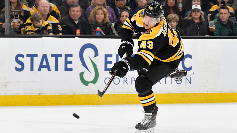 Boston Bruins winger Danton Heinen